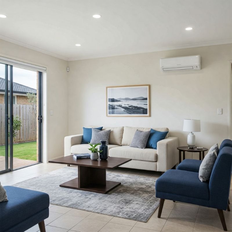 living room with HVAC in NorthLakes